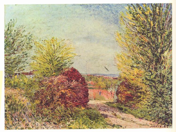 Alfred Sisley Weg in Veneux-Nadon im Fruhling oil painting picture